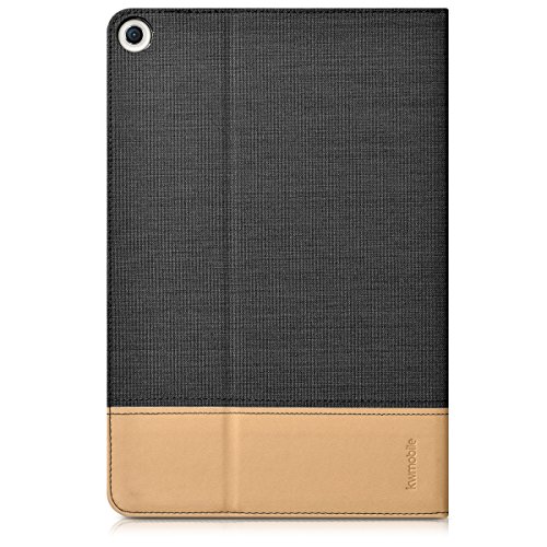 kwmobile Hülle für Asus ZenPad 3S 10 (Z500M) – Tabletcover Slim Case Tablet Schutzhülle – Smart Cover Tabletcase Schwarz Braun - 3