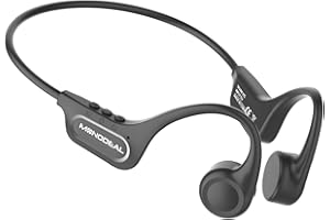 MONODEAL Knochenschall Kopfhörer Bluetooth 5.3 Open-Ear Kopfhörer, Typ-C Ladeanschluss, IPX6 wasserdichte Bone Conduction Headphones Zum Joggen, Radfahren, Fitness