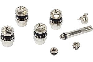 ‎NAAA 1x Set oPtivent versteckte unsichtbare Ventile 11,3mm Silber Metallventil TÜV