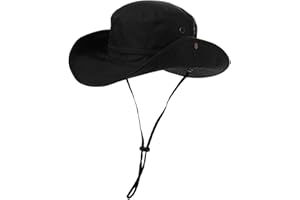 Comhats UPF 50 Sonnenhüte mit breiter Krempe, Sommer-Mesh, UV-Schutz, Safari-Hut, zum Angeln, Wandern, Boonie-Hüte mit Kinnriemen, wasserdicht und atmungsaktiv