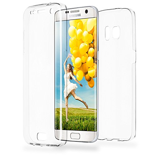 Caso doble para Samsung Galaxy S7 Edge Funda de silicona transparente cubre todo Delgada 360 completa casos del smartphone OneFlow Back Cover en Transparent reviews Caso doble para Samsung Galaxy S7 Edge Funda de silicona transparente cubre todo Delgada 360 completa casos del smartphone OneFlow Back Cover en Transparent