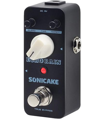 Pedale M-VAVE Nikou M-VAVE Delay - Pedale Digitale Delay Con 9 Regolatori Di Effetti, Ingresso Per Chitarra, Alloggiamento In Metallo, DC9 V/tipo C, 2 Modalità Di Alimentazione (viola Pedale Effetto Per Musica