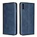 Produktbild Copmob iPhone XS Max Hülle,PU Leder Hülle Handyhülle Wallet Case Flip Schutzhülle Standfunktion [3 Kartenfach] [Magnetverschluss] [Bracket-Funktion] für iPhone XS Max, Navy blau