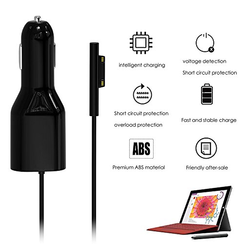 GOOQ Magnetische Saug-Schnittstelle Auto-Ladegerät für Tiny Fahrzeug mit 5-Terminal-IC für Surface Book Tablet - 2