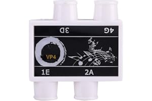 Salaty Tuner Pitch Pipe, Ukulele Tuner Pitch, Plastic with Case Lightweight 4 Tones for Ukulele Tuning