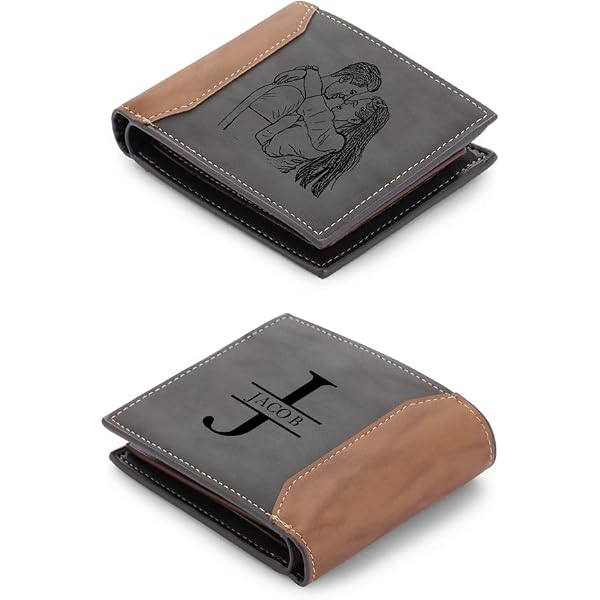 Sale portafoglio uomo personalizzato con foto Online Portafoglio da uomo Pelle c