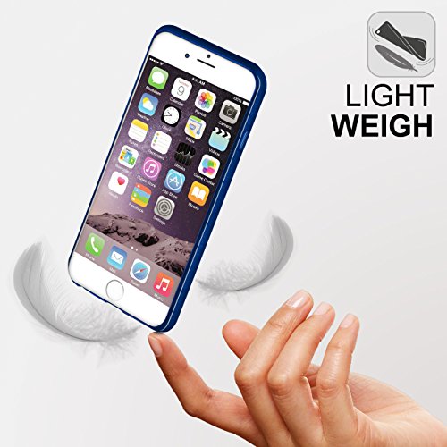 Funda protectora OneFlow para funda HTC One M7 Carcasa silicona TPU 1 5mm   Accesorios cubierta protecci  n m  vil   Funda m  vil paragolpes bolso cepillado aluminio dise  o en Navy-Blue