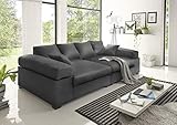 Kunstleder Reboz Big Sofa weiß grau beige braun schwarz Megasofa Kunstleder (Grau)