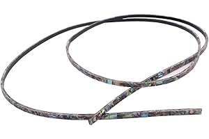 Milisten Abalone Shell Chitarra Rilegatura Striscia Filante Filetto Bordo Colorato per Chitarra Classica Acustica 800Mm