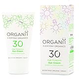 Enfoque completo: gracias a una combinación cuidadosamente seleccionada de ingredientes, incluyendo el dióxido de titanio y óxido de zinc que son usados comúnmente en cremas solares de minerales, la crema solar SPF30 de Organii ofrece una protección contra el rango completo de rayos UV