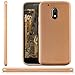 Produktbild zanasta® Lenovo Moto G4 Play Hülle, Premium Schutzhülle Soft Flex Silikon Carbon Case TPU Slim Cover Handyhülle | Metallic Gold