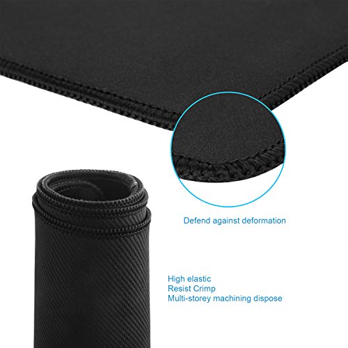 XL Gaming Mat Mauspad, CoJoie XL Gaming Mauspad Maus Mat – In den Maßen: 400x900x3mm – Rutschfeste Unterseite aus Gumm – Extended Performance Gaming Mauspad, Schwarz - 4