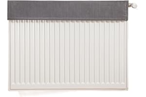 Cozomiz Heizkörperabdeckungen Heizkörper Staubschutzabdeckung Staubfilterabdeckung für Heizkörper, Heizkörperverkleidung für Heizung, waschbare Abdeckung für Raumheizung 120cm L x 10cm B Grau