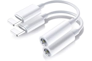 CARPHONE WAREHOUSE 2 Pack Headphone Adapter for iPhone, [Apple MFI Certified] Lightning to 3.5mm Earphone Jack Adapter Converter Connector Audio Aux Cord Dongle,Compatible with iPhone 14/13/12/11Pro/XS/XR/X8/8/7/6/iPad
