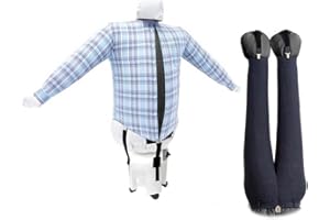 ‎AEOLUS EOLO HOME & PROFESSIONAL Bügelpuppe energiesparendes Modell mit 4 Rädern trocknet und bügelt automatisch Hemden Blusen Polos Pullovern Hosen Jeans mit warmer Luft Bügelstation 2 Programme Energieklasse A++ SA04 RE INOX