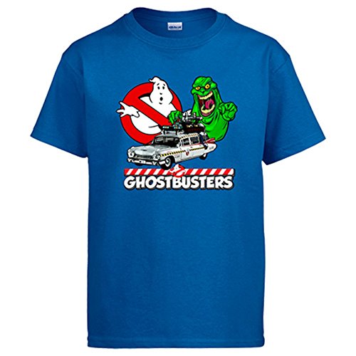 Diver Camisetas Camiseta Cazafantasmas Ghostbusters película - Azul, 5-6 años