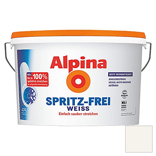 Preisvergleich Produktbild Alpina Spritz-Frei Weiss 2,5 Liter Matt