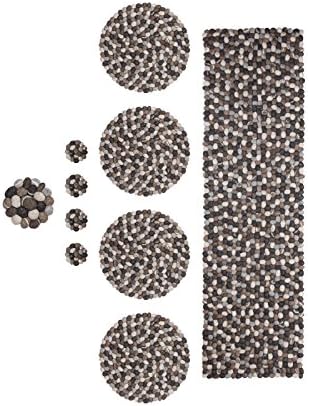 myfelt Table Runner and 4 Table Set + 4 Coasters + 1x TRIVET – Hardy Grey