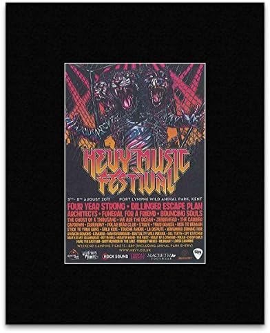 HEVY MUSIC FESTIVAL - 2011 - Four Year Strong Bouncing Souls Mini Poster - 13.5x10cm