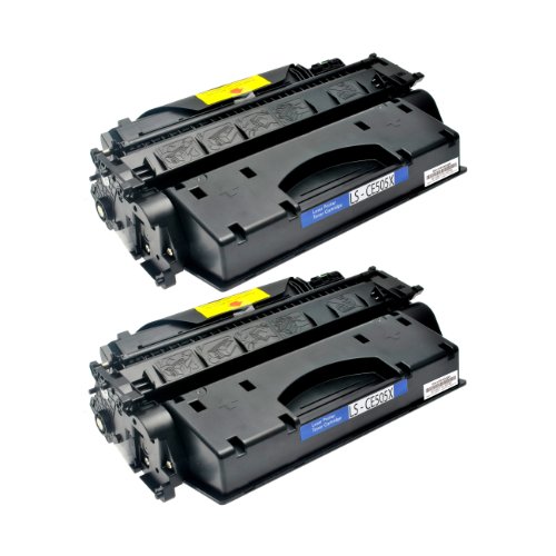Logic-Seek Toner kompatibel für HP CE505X, 2-er Pack, schwarz