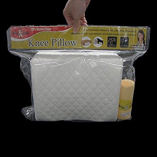 Orthopädisches Kniekissen für Ischiasentlastung – Bestes für unteres hinteres, Bein und Knie Schmerz- Gedächtnis-Schaum-Keil-Kontur-Bein-Kissen mit entfernbarer Abdeckung - 7