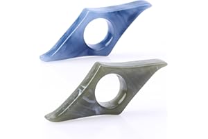 KINBOM 2 szt. Uchwyt na Kciuk do Czytania, Thumb Bookmark Holder Uchwyt Strony na Kciuk Akcesoria do Czytania Ksiazek dla Milosników Czytania Ksiazek Studentów Nauczycieli (Niebieski, Zielony)