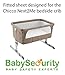 Chicco Next2Me Side-Sleeping Crib (Dove Grey) With Free Fitted Sheet (Grey)