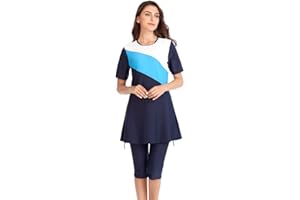 seafanny Muslimische Bademode Islamische Damen Kurzarm Modest Badeanzug Surfen Beachwear Burkini