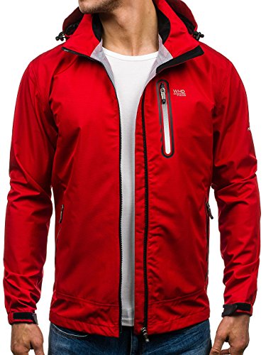 BOLF Herren Sweatjacke Softshell WALKHARD 5505 Rot 3XL [4D4]
