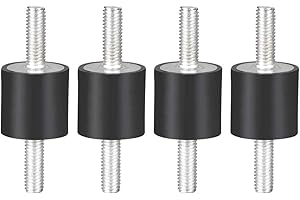 Hominas Ammortizzatori in Gomma M6, Silent Block Vite Antivibrante Conica Supporti Isolanti in Gomma Antivibrazione per Barche Auto, 4 Pezzi