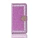 Produktbild Hülle für iPhone 7 Plus iPhone 8 Plus Tasche Flip Case PU Leder Sparkling Glitzer Schale 3D Perle Bling Kristall Diamant Folio Wallet Case Kickstand Card Slot Magnet Crystal Cover Schutzhülle 5.5"
