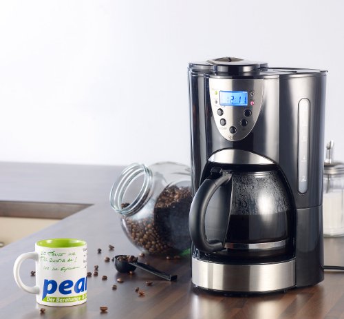 Rosenstein & Söhne Kaffeemaschine KF-615 mit Mahlwerk und Timer, 1,5Liter, 12 Tassen - 2