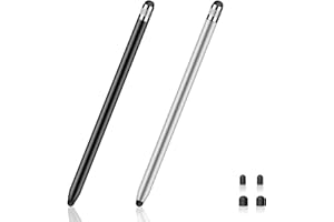 PAPERFEEL Długopis do tabletu, 2 sztuki, dotykowy Stylus Pen, uniwersalny rysik 2 w 1 do wszystkich tabletów/telefonów/kompatybilny z Samsung/Xiaomi/iPad/Android/iOS