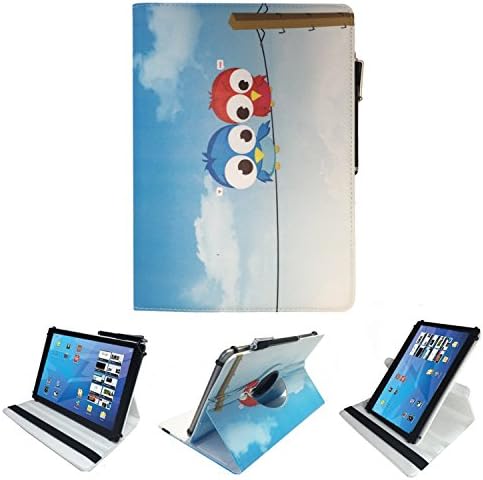 10.1 Inch Pu Leather Tablet Case / Cover With 360 Rotation Function For Lenovo Tab10 TB-X103F - 10.1" 360 Cartoon Bird