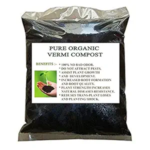 Elamgreen 10kg Organic Vermicompost/Compost Manure for Plants/Vermicompost 10kg/ Compost for Gardening/Compost 10kg