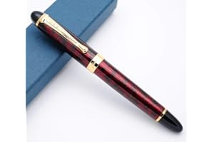 CZXWYST JINHAO X450 stylo plume Stylo à encre (Peinture en poudre d'or de luxe, Plume M)