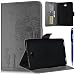 Produktbild Samsung Galaxy Tab A (2016) 10.1 T580N / T585N Hülle, Yokata Cover Flip PU Lederhülle Geprägt Löwenzahn Motiv Bookstyle mit Eingebautem Magnet Magnetverschluss Handyhülle Sehr Dünn Standfunction Case Backcover Tasche Karten Slot Schutzhülle Etui Brieftasche Cover + 1x Kapazitive Feder - Grau