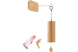 HEYOUTH Carillon éoliens en Bambou,Carillon a Vent Exterieur,Carillon Japonais,Carillon à Vent de Jardin,Carillon sonore,Aria Carillon,méditation Zen,décoration de la Maison (Vent)