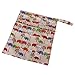 2-Zip Washable Baby Cloth Diaper Nappy Bag Elephant Pattern