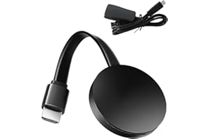 KIOYLMO Miracast Wireless HDMI Dongle 4K 2.4G, Wireless WiFi Display Dongle 1080P, HDMI inalámbrico Compatible con Miracast/DLNA/Airplay/Windows/Mac/Android/iOS, Compatible con TV/Monitor/Proyector