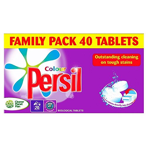 Preisvergleich Produktbild Biologische Persil Colour Tablets - 20 Waschanlagen (40) - Packung mit 6
