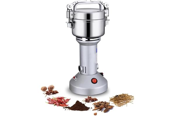 Elektrisk flingkvarn 150 g, 550 W, 27 000 RPM, 220 V höghastighetsmjölkvarn, multifunktionell pulverkvarn för snabb krossning
