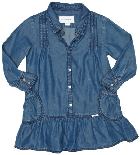 Diesel Baby Girl's Dabib Dress blue denim 12 months