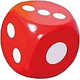 MOUOKU Soft Foam Jumbo Big Playing Dice 30cm Stem Learning Educational Toys 6 Sided Game Dice for Kids Teacher Children Boys Girls Playing Games, Red