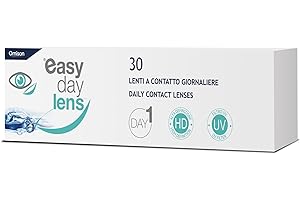 Easy Day Lens, 30 Lenti A Contatto monouso Giornaliere per la correzione della miopia, -2,50