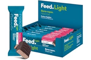 FEED. SMARTFOOD Barres-repas minceur Feed. Framboise chocolat | 250kcal, faibles en sucre | Konjac, protéines, fibres & 25 vitamines et minéraux | Made in France, vegan & sans gluten | 6x70g
