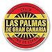 Produktbild 2 x 15cm/150mm Las Palmas Gran Canaria. Vinyl SELBSTKLEBENDE STICKER Aufkleber Laptop reisen Gepäckwagen iPad Zeichen Spaß #6733