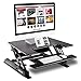 Produktbild Duronic DM05D19 Workstation/Sitz-Steh Schreibtisch/Monitorhalterung und Stehpult/Stand-Up Workstation für Tastatur/Maus/Notizen - Höhenverstellbar von 20 bis 42 cm