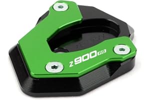 2BIRD Motorräder Zubehör für Kawasaki Z650 Z900 Z900RS Z 650 900 2017 2018 2019 2020 CNC Kickstand sidestand Stand Verlängerung Vergrößerungskissen (Color : Z900RS Green)