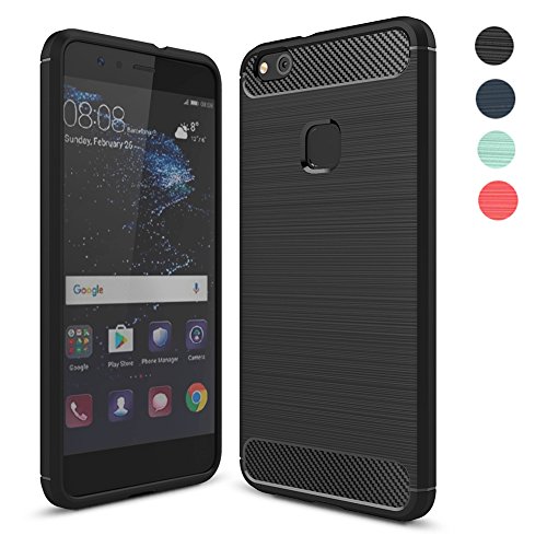Fundass Carcasa Huawei P10 Lite Amytech 1 5 MM Grueso Gel Silicona Non-slip Anti-Fingerprint Anti-scratch Fundass Carcasa Case Para Huawei P10 Lite  Negro